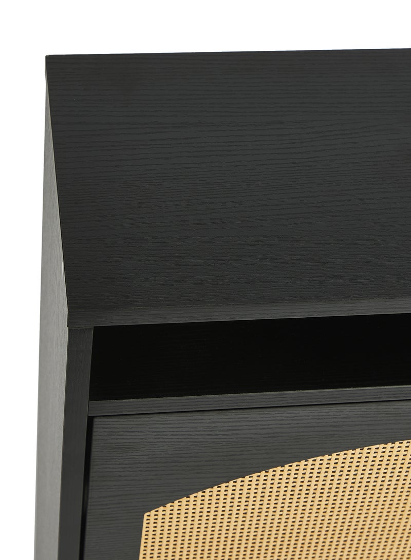 Migue home Shoe Storage Cabinet with 2 Shelves, Space - Saving, perfect for Entryway - Size 104.5cm x 59cm x 22.5cm in Black - Image 5